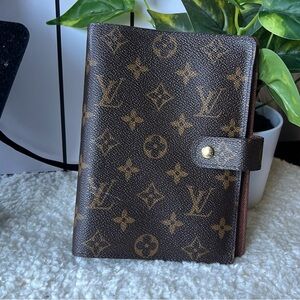 Louis Vuitton Brown Tan Key Card Holder
